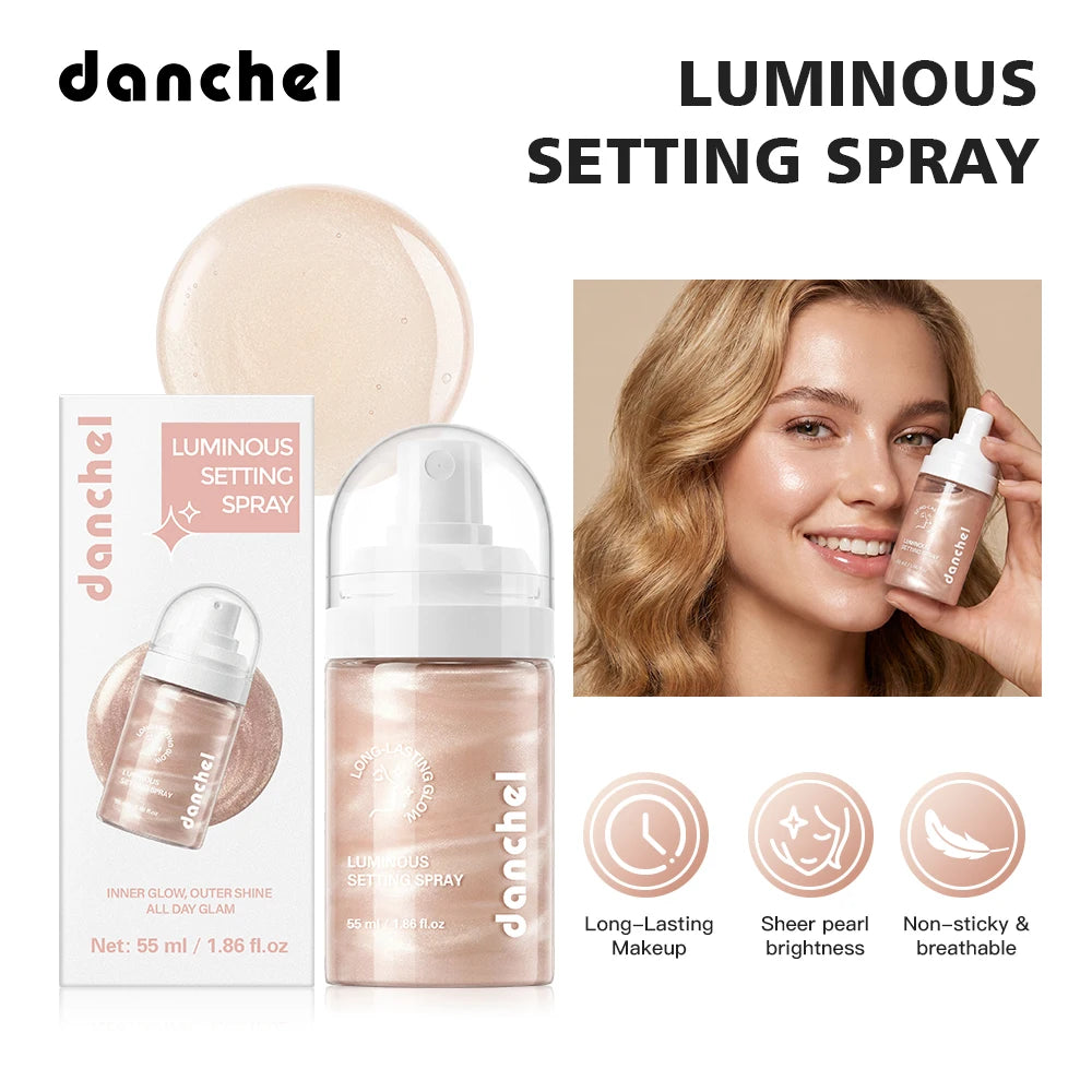 Luminous Setting Spray Smudge-resistant Quick-drying Non-sticky Long Lasting Locks Makeup Luminous Dewy Finish Setting Spray Oasis Select