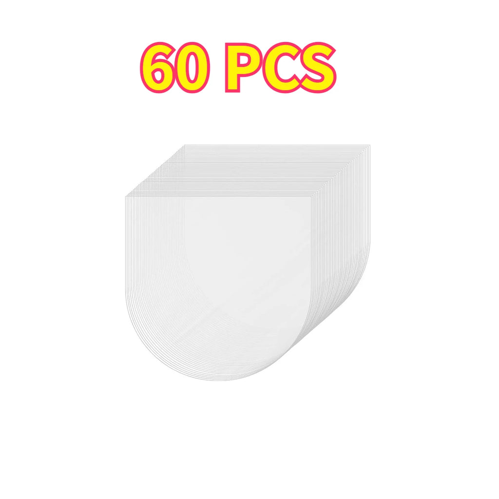 15/30/60 PCS Record Outer Sleeves – 12" Crystal Clear Protective Covers for LP Albums, Dust & Scratch Resistant Oasis Select 60pcs