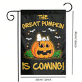Garden Flags - Double-Sided Printed Pumpkin Ghost Outdoor Patio Decor, Holiday Yard Banner, Easy to Hang, Pole Not Included Oasis Select MULTI