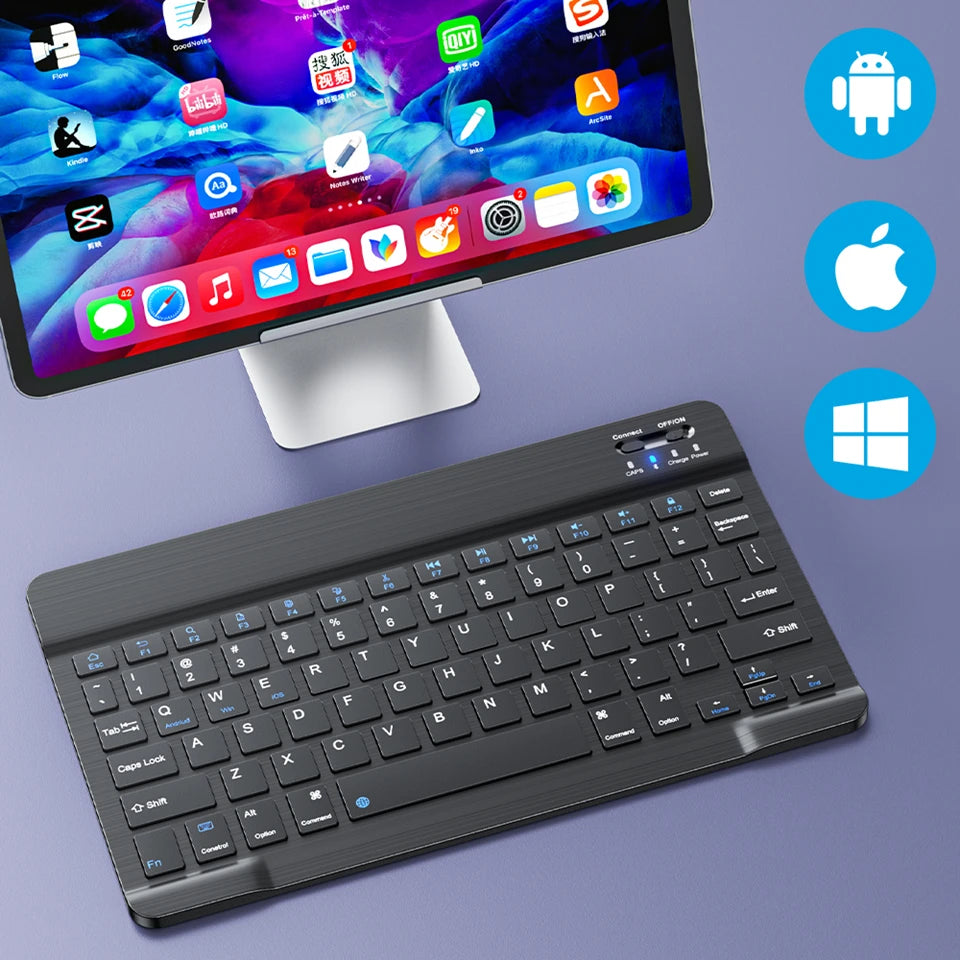 Mini Bluetooth Keyboard & Mouse – Spanish French Russian Korean