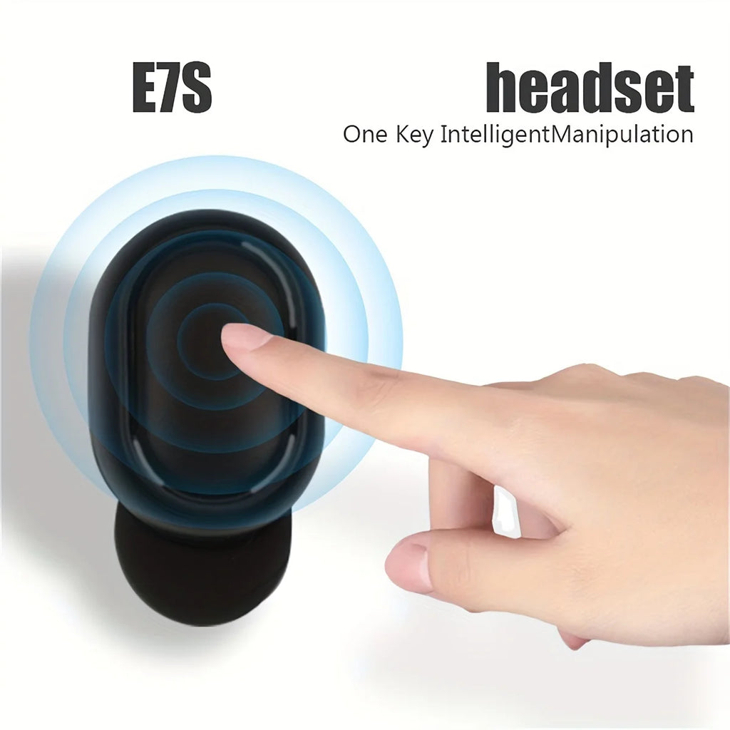 E7S TWS Wireless Headphones Bluetooth earphone Control Sport Headset Waterproof Microphone Music Earphone Work On All Smartphone Oasis Select