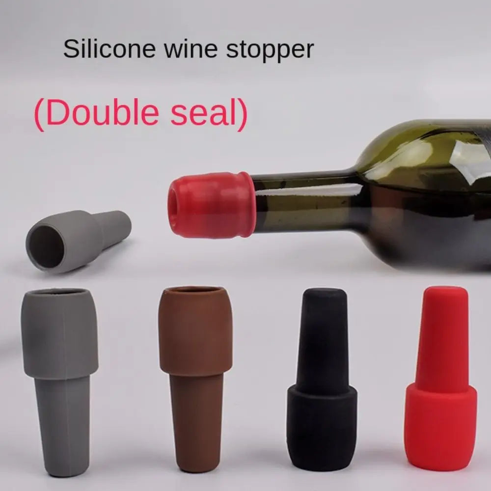 Reusable Silicone Wine Bottle Stopper – Airtight Wine Sealer