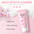 Cherry Blossom Face Wash Day Moisturizing Gentle Foaming Sakura Facial Cleanser Oil Control Pore Minimizing Brightening 50g Oasis Select Pink 3bottle 50g