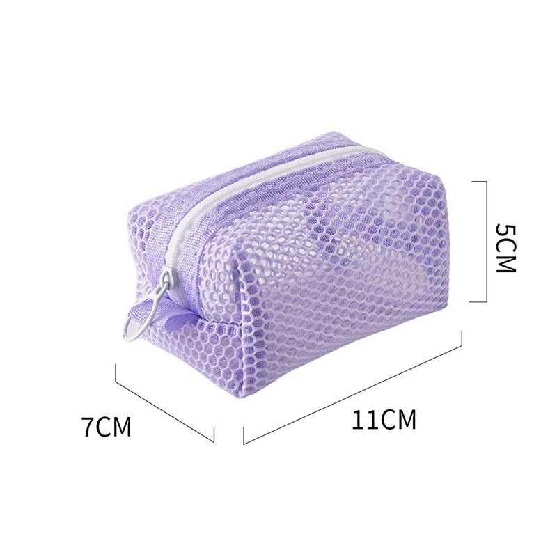 Mini Mesh Coin Purse – Vibrant Zipper Pouch for Women