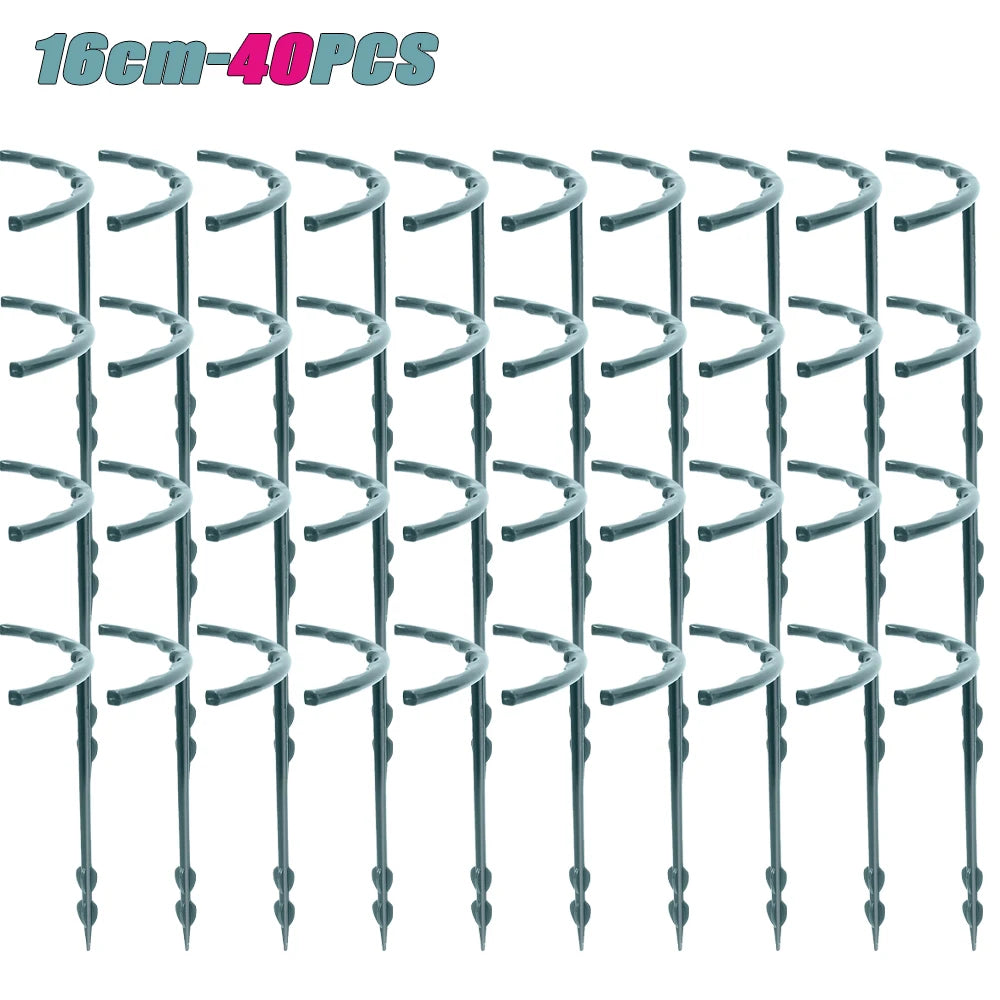 1-40PCS Modular Plant Support Stakes for Christmas Cactus Succulent Flower Pot Protective Caging Frame Garden Accessory Oasis Select 16cm-40pcs As Shown
