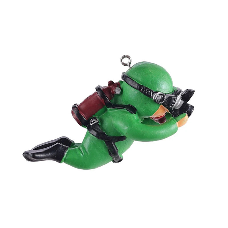 Kawaii Resin Mini Diver Frogman Fish Tank Floating Ornament