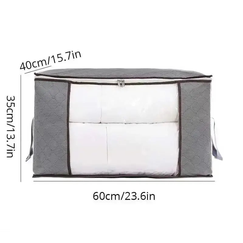 Non-Woven Zipper Blanket Storage Bag | Under Bed Organizer Blanket Storage Bag Oasis Select