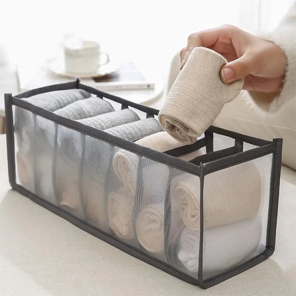 Clothes Organizer Jeans Pants Storage Box Wardrobe Drawer Organizer for Underwear Bra Ties T-Shirt Socks Organization System Oasis Select
