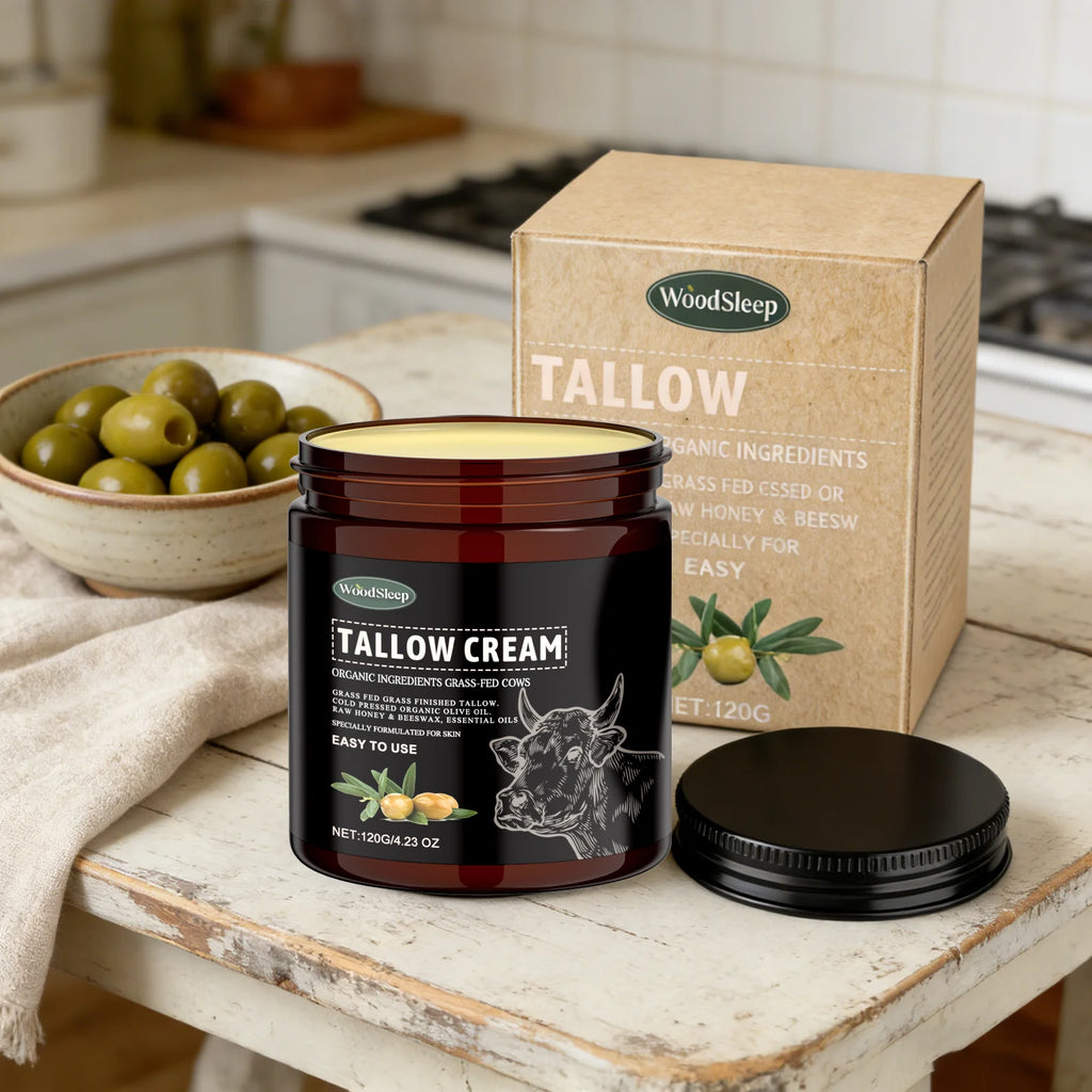 Grass-Fed Tallow Body Cream – Acne Care & Deep Moisturizer Tallow Body Cream Oasis Select