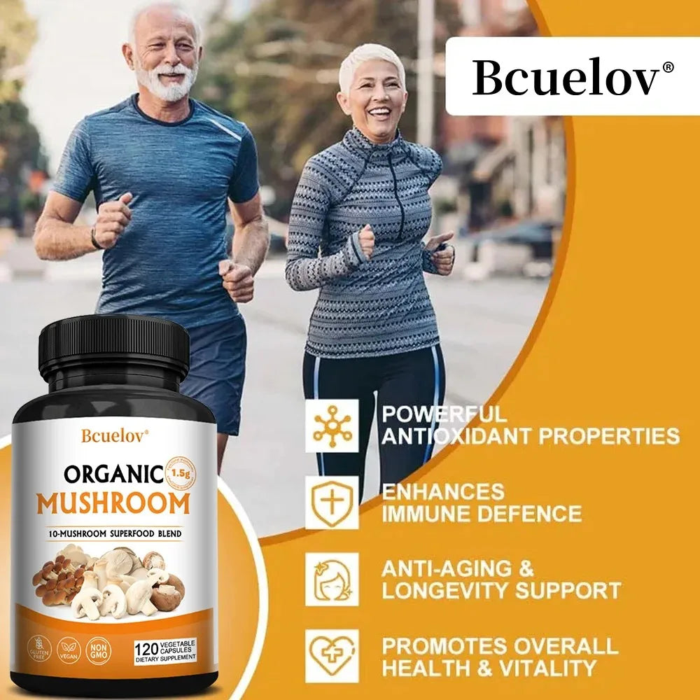 Mushroom Complex Capsules – Focus, Immunity & Memory Support
