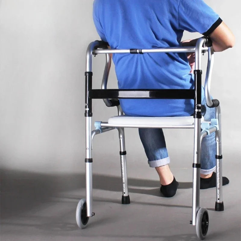 Multi-functional Solid walker for the elderly walking aluminum alloy four-legged crutches walking aids elderly walker Oasis Select