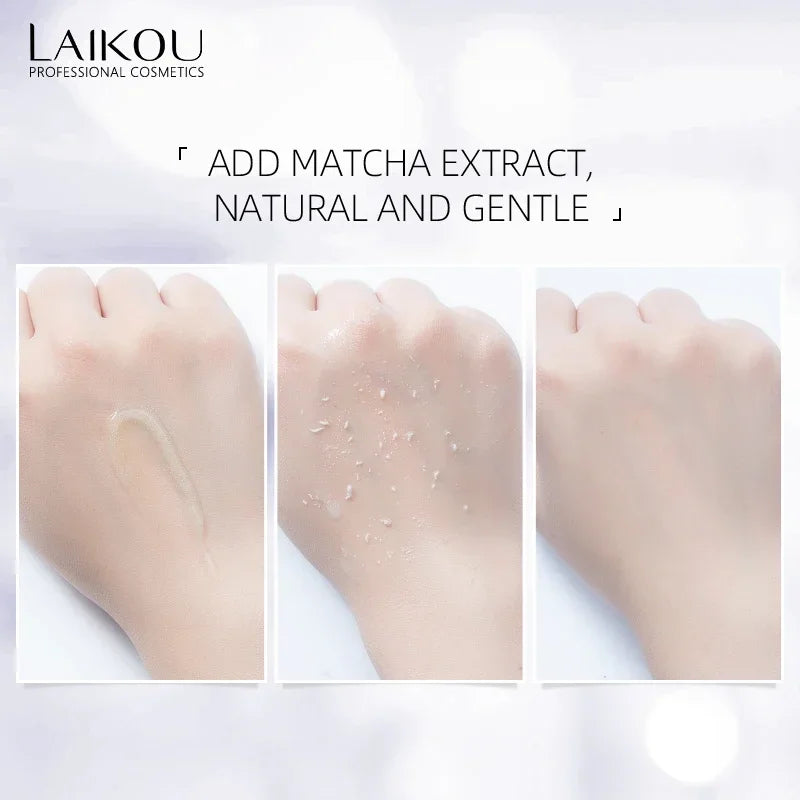 LAIKOU Matcha Peeling Gel 60g Deep Cleansing Exfoliating Gel Remove Dead Skin Hydrating Brighten Facial Scrub Exfoliator Oasis Select