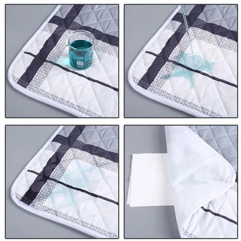 Washable Mattress Urine Mat for Baby Toddlers Cute Cartoon Bed Protector Diaper Bedding Urine Pads Cloth Breathable Oasis Select