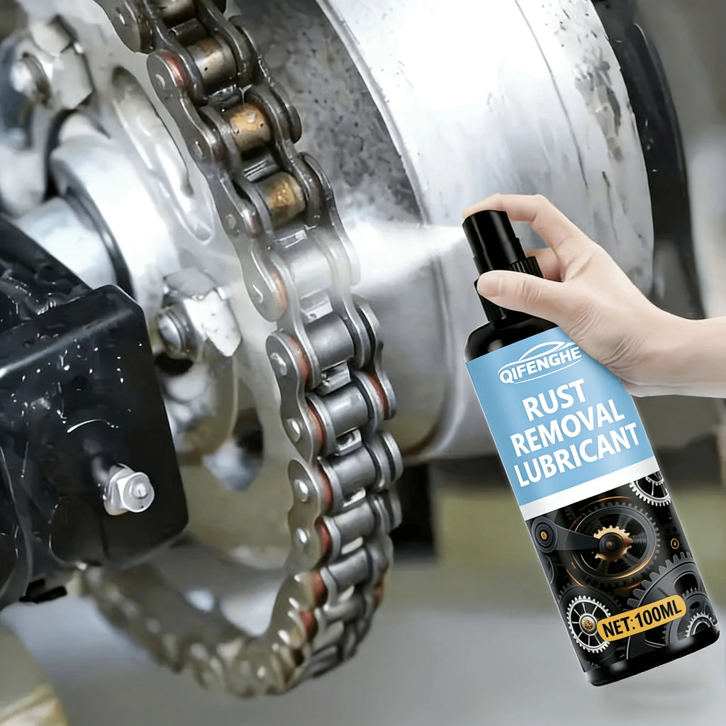 3.38oz Universal Rust Remover Spray for Car Wheels & Metal Surfaces, Multi-Purpose Lubricant & Anti-Rust Treatment, Fast Acting Oasis Select