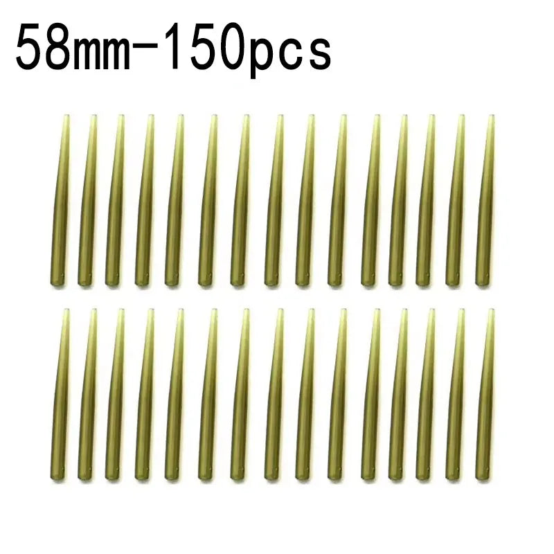 30-150pcs Carp Fishing Anti Entanglement Sleeve Accessories, Helicopter Drilling Rig Oil Pipe Hook Rotating Connector Sleeve Oasis Select 58mm-150pcs