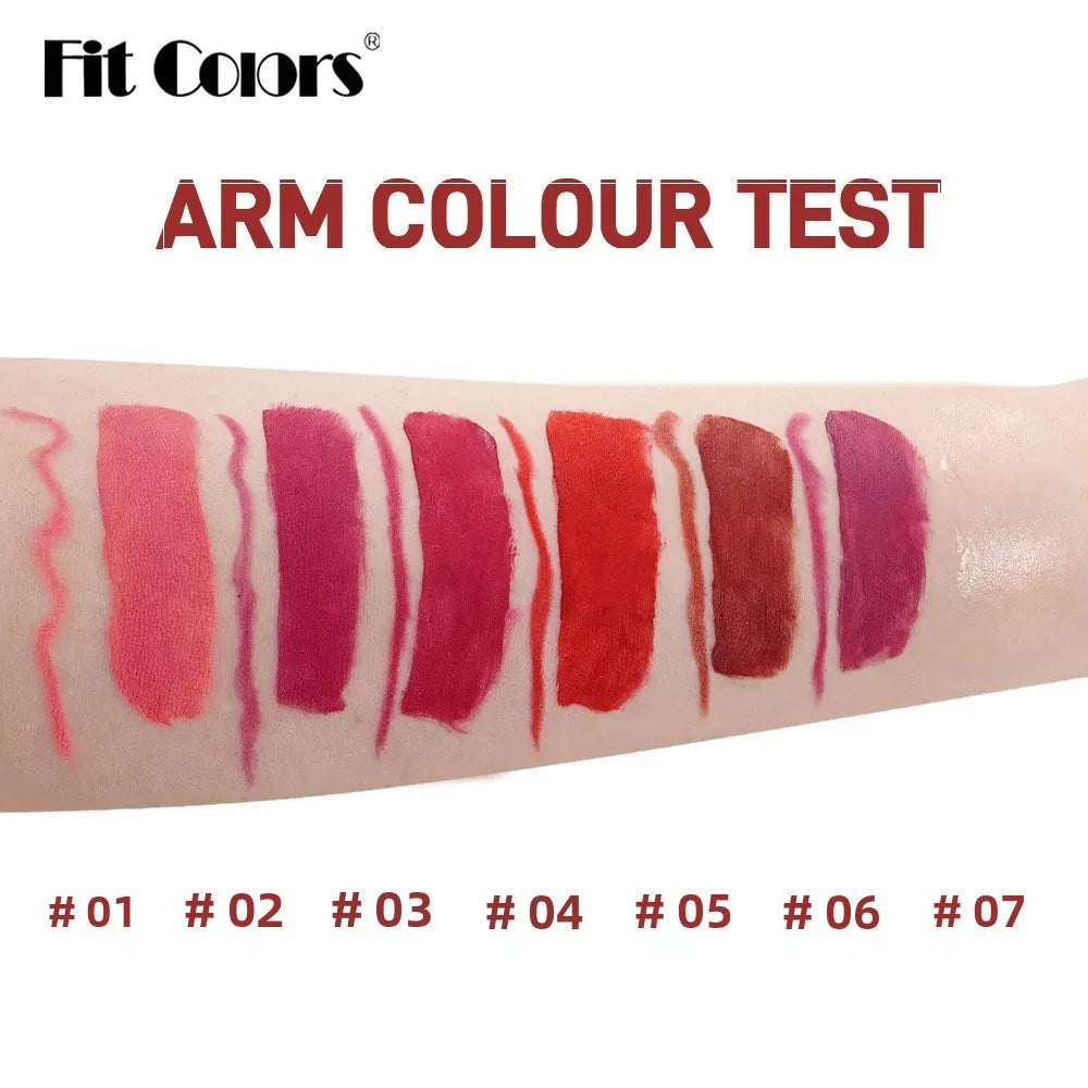 Fit Colors 13-Piece Matte Lip Gloss & Liner Set – Waterproof