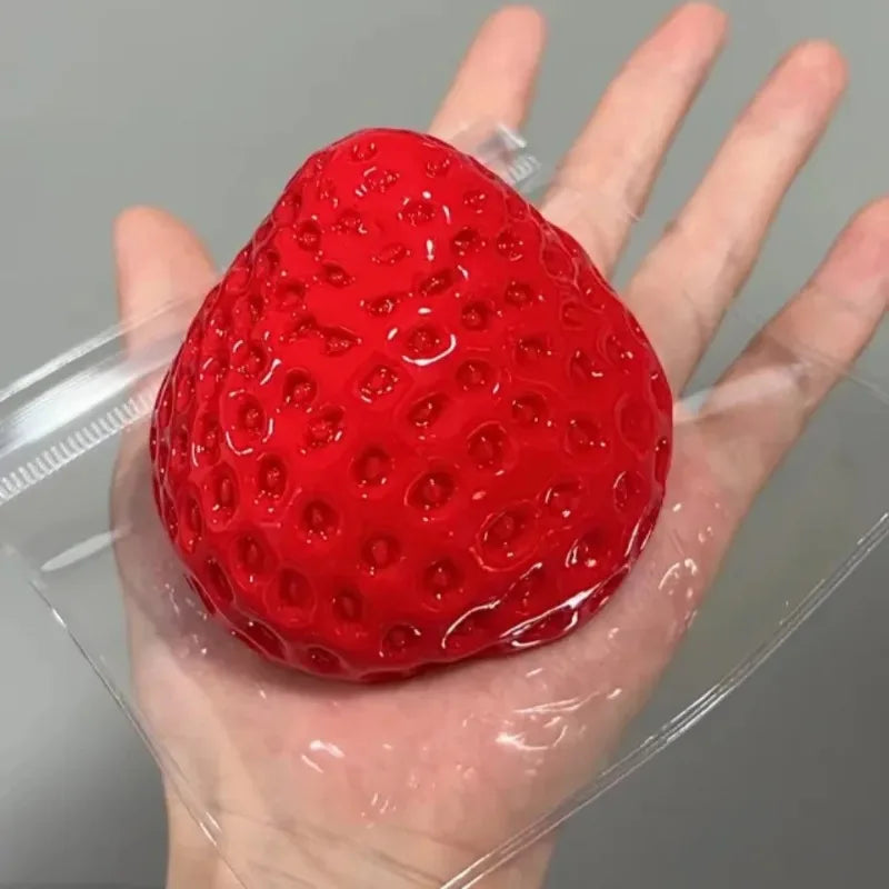 Soft Strawberry Squishy Fidget Toy Slow Rising Squeeze Stress Relief Toy Portable Gift for Children Adults Party & Office Use Oasis Select
