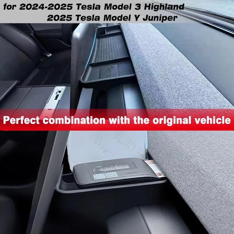 For Tesla Model Y Juniper Model 3 Center Console Organizer Dashboard Behind Screen Storage Box Sunglasses Holder Car Accessories Oasis Select