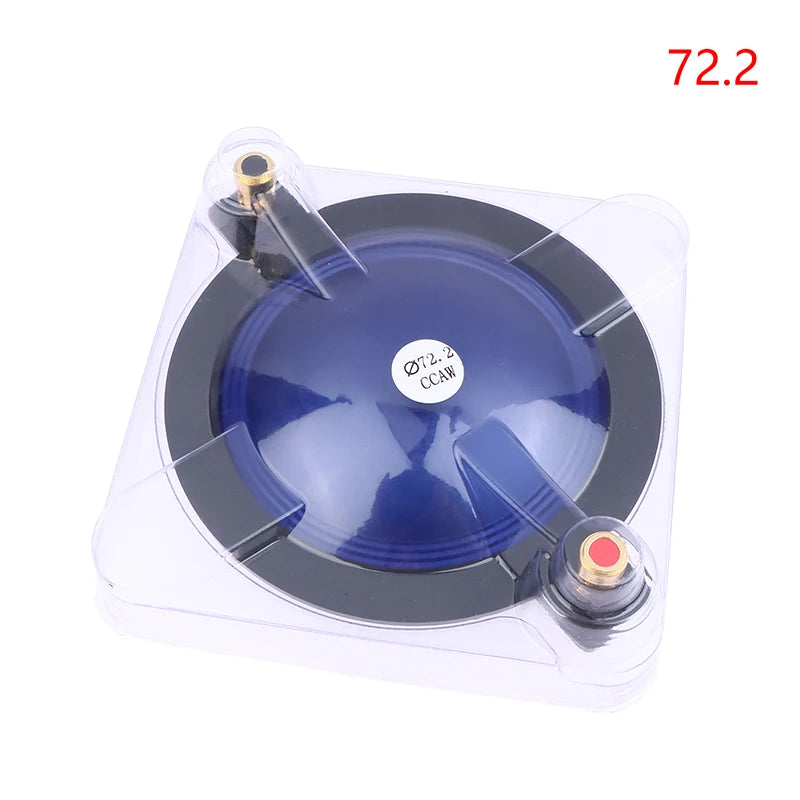 1Pc 34.4/44.4/51.2/72.2/74.5MM Titanium Film Tweeter Voice Coil Membrane Copper Wire DIY Treble Speaker Blue Repair Accessories Oasis Select 72.2mm
