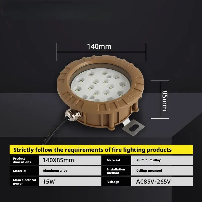 SHINEKNOT Circular LED Explosion-Proof Emergency Ceiling Light