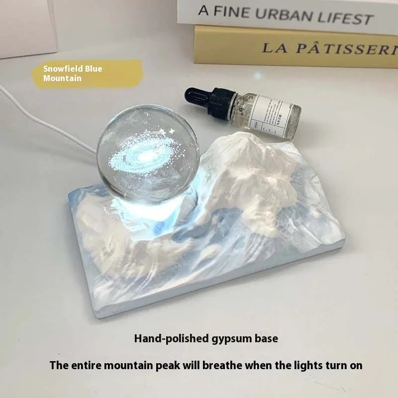 Galaxy Aromatherapy Gradient Blue Diffuser Stone Decorative Gift male and female Gift Box Birthday Graduation Gift Night Light Oasis Select