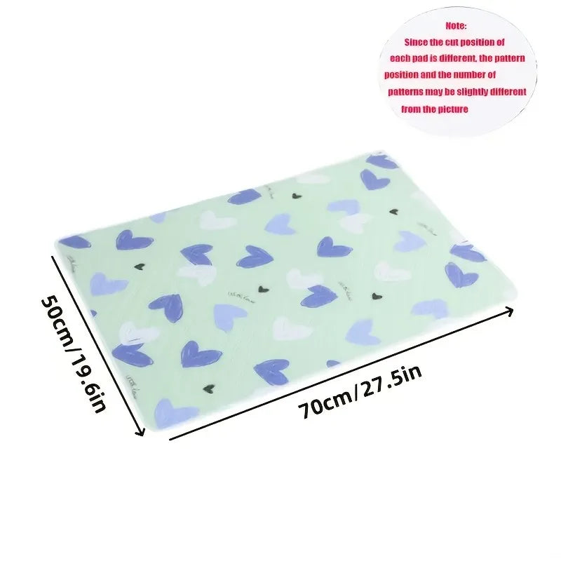 Washable & Reusable Anti-Slip Bed Protector Pad - Thick Durable Polyester Fiber Care Mat Design for Cat, Dog & Pets Cat Beds Oasis Select 50cm