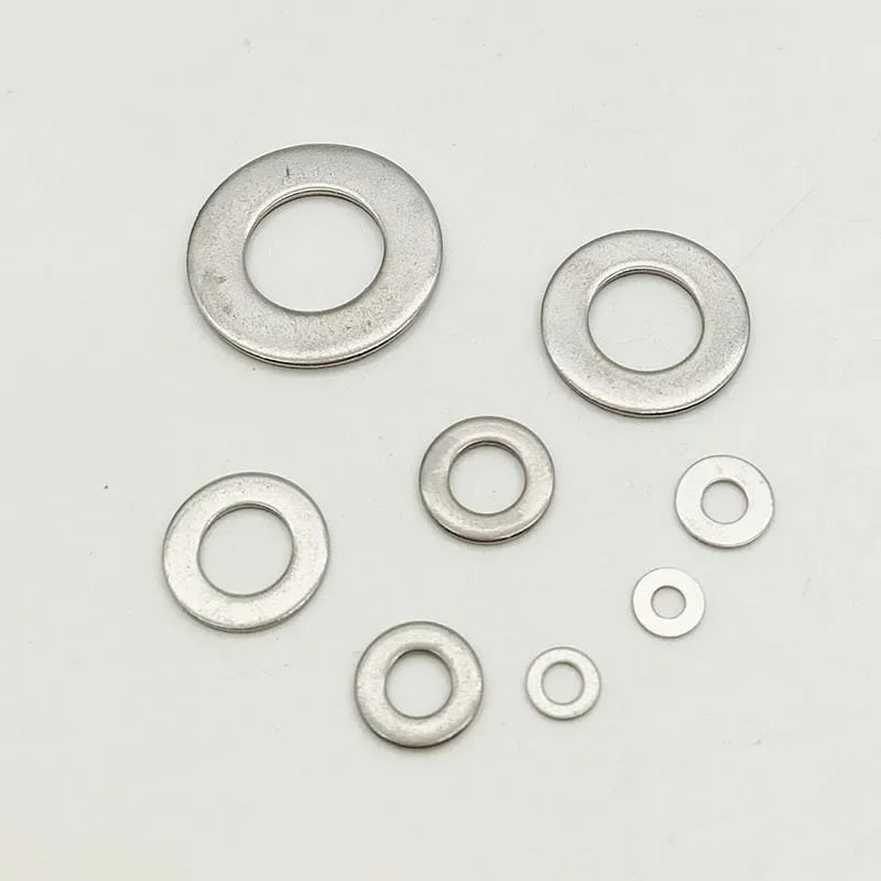 304 Stainless Steel Flat Washers Set – 180 or 360 Pcs Flat Washer Set Oasis Select