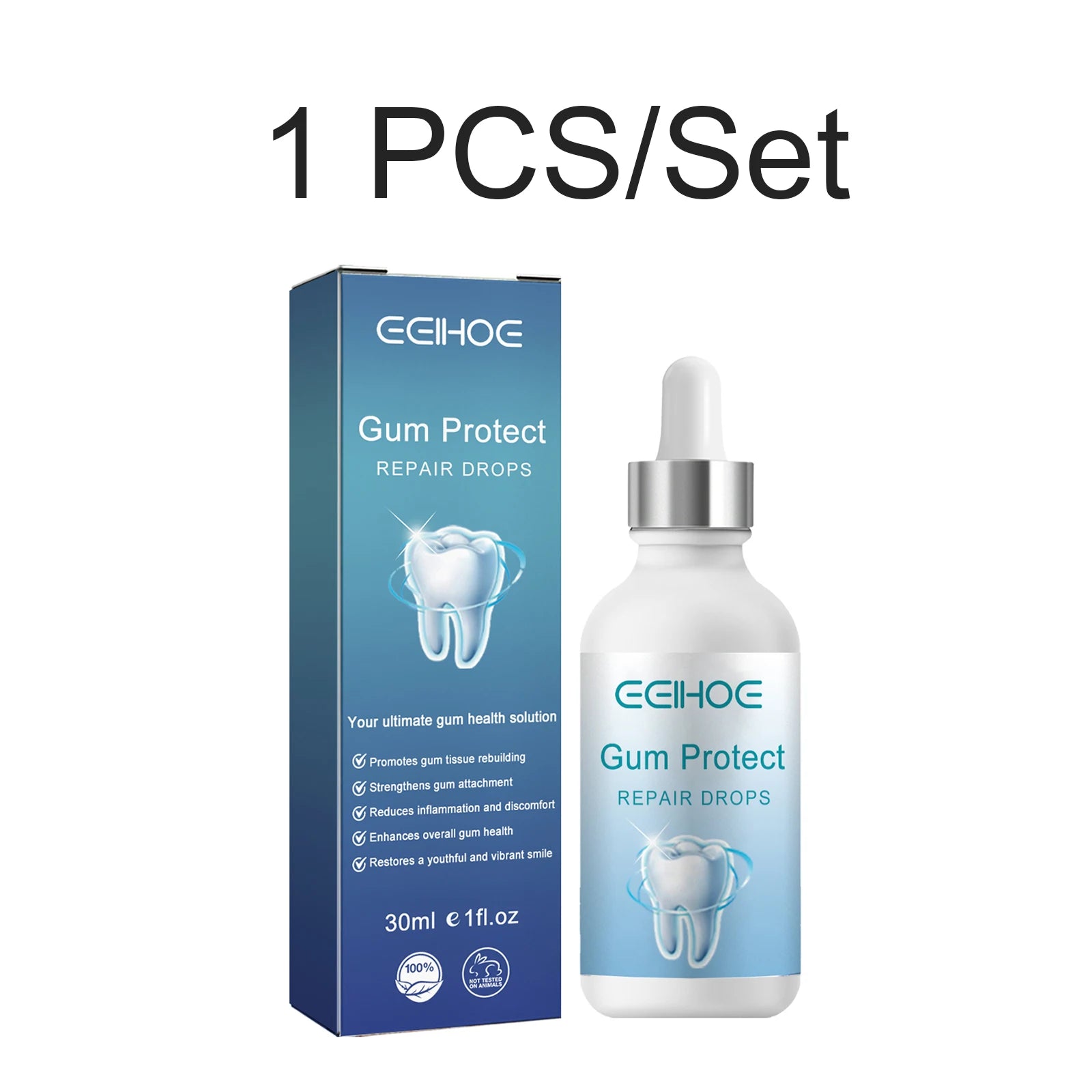 New 30ml Dental Care Drops Gums Care Serum Relieve Tooth Allergy Gum Pain Tooth Stain Cleaning Toothpaste for Gum Tooth Support Oasis Select 1 PCS