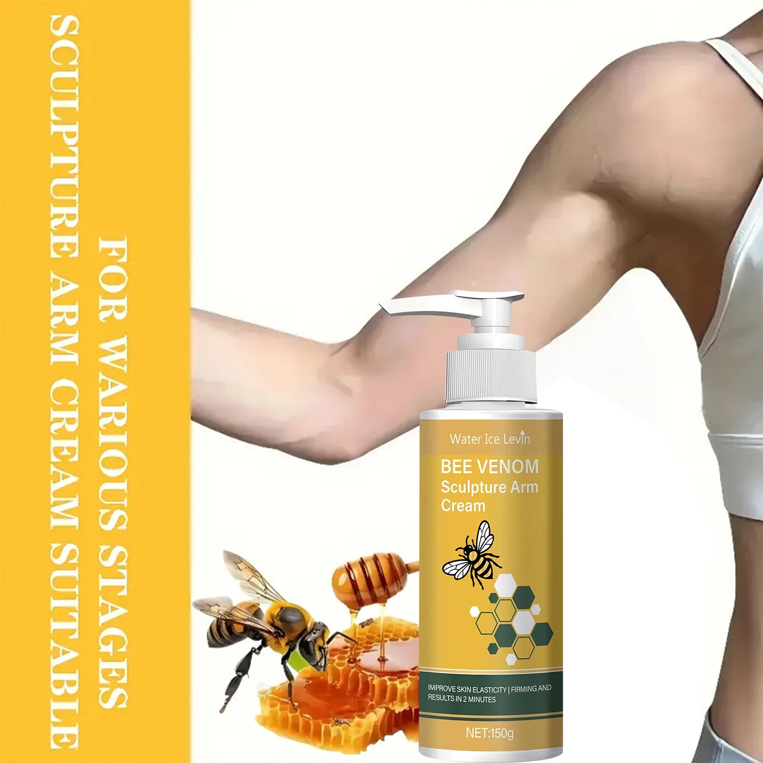 Bee Venom Firming Arm Cream – Turmeric & Coconut Oil 150g Body Firming Cream Oasis Select