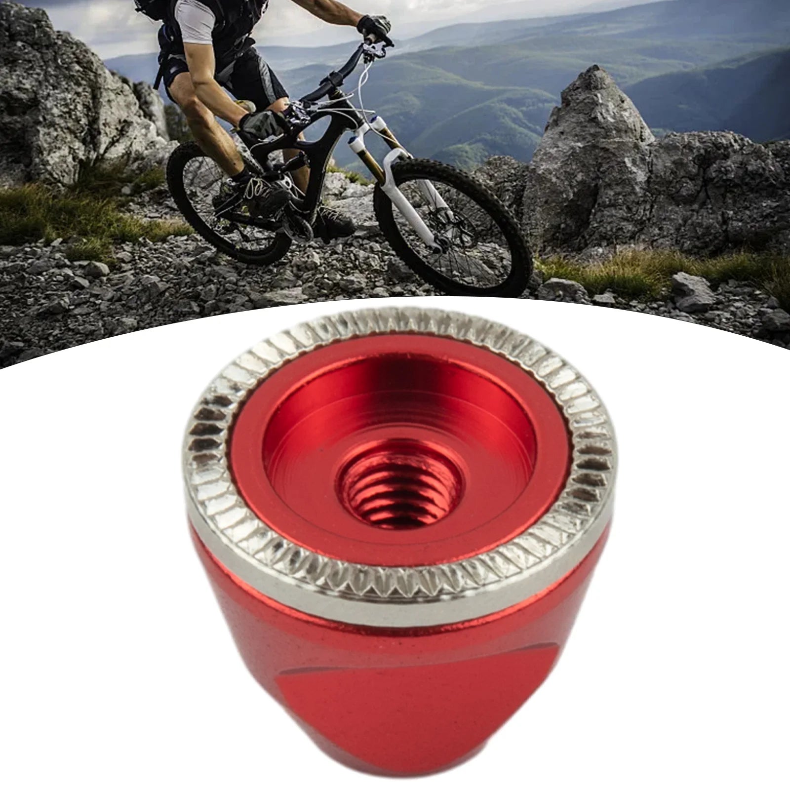 Mountain Bike Bicycle Hub Nut Assembly Component M5 Maintenance Parts Quick Release Spare Anti-slip Accessories Oasis Select
