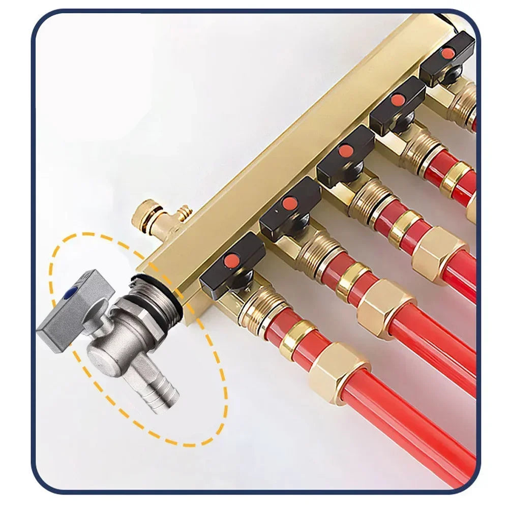 Underfloor Heating Water Distributor Drain Valve Is Designed Specifically For Efficient Drainage,for Optimal Performance Oasis Select