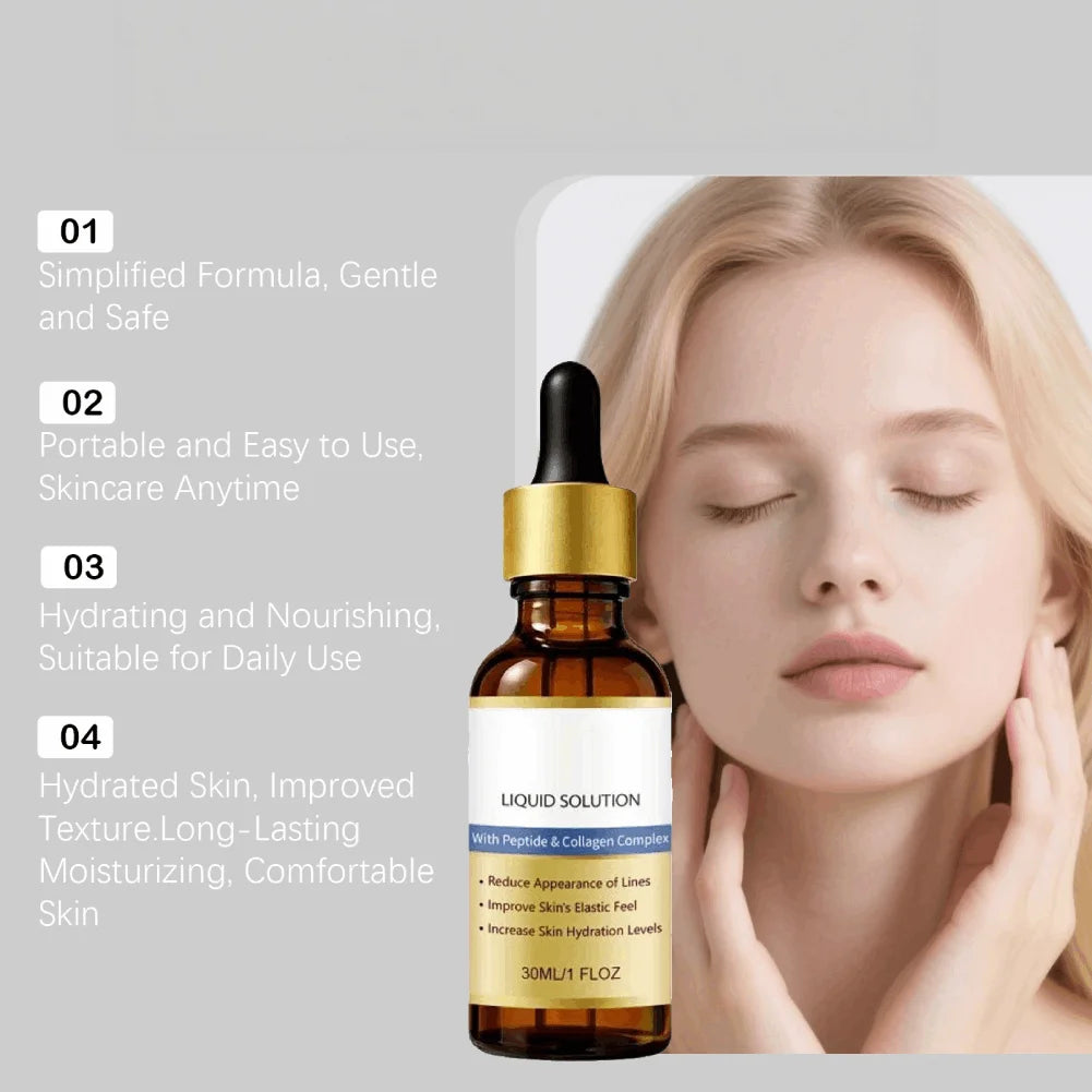 30ml Face Lifting Essence Containing Peptide and Collagen Anti-Aging Moisturizing Essence Oil to Fade Wrinkles and Face Care Oasis Select