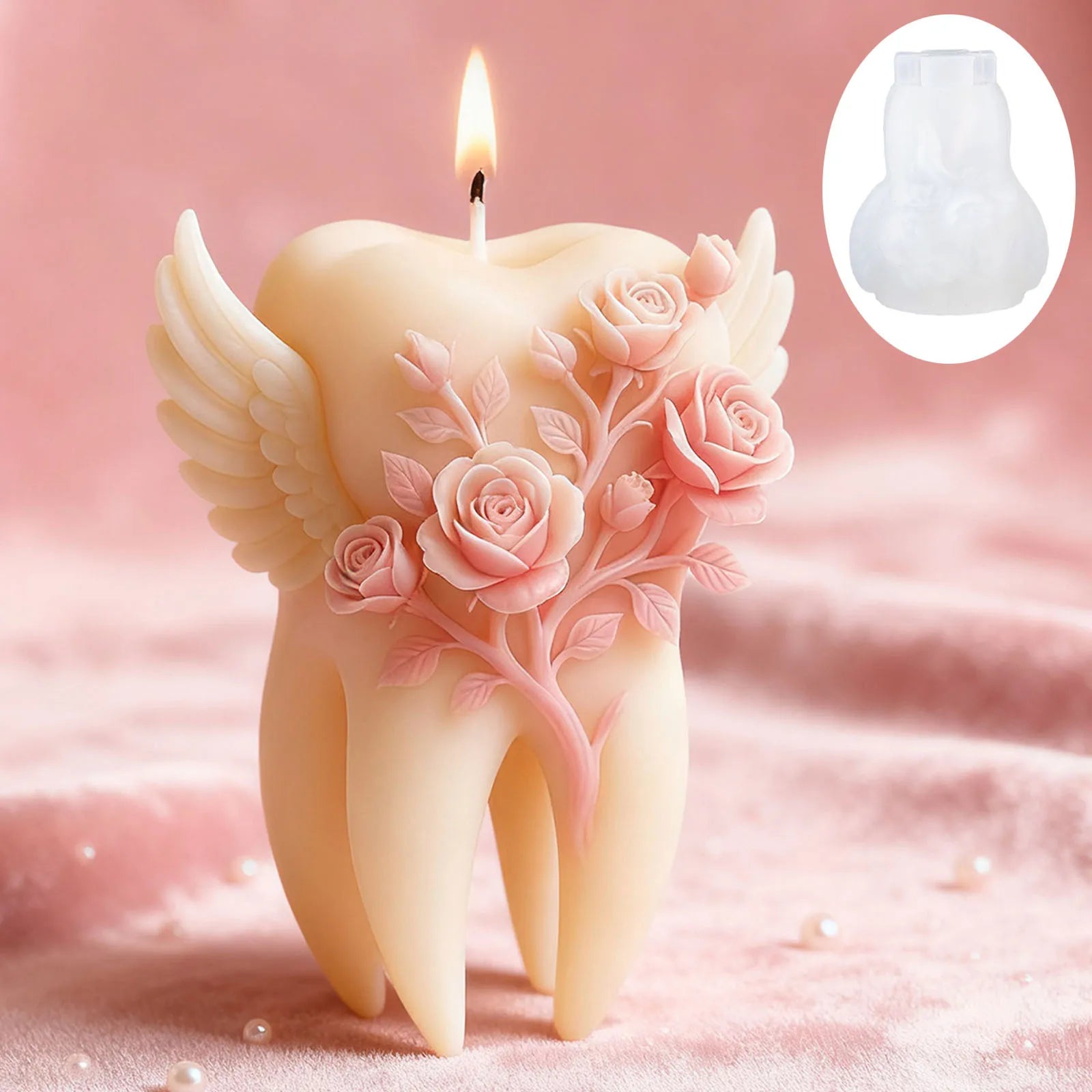 Thai Mother and Child Elephant Scented Candle Silicone Mold DIY Handmade Southeast Asian Style Ornament Silicone Mold Home Decor Oasis Select