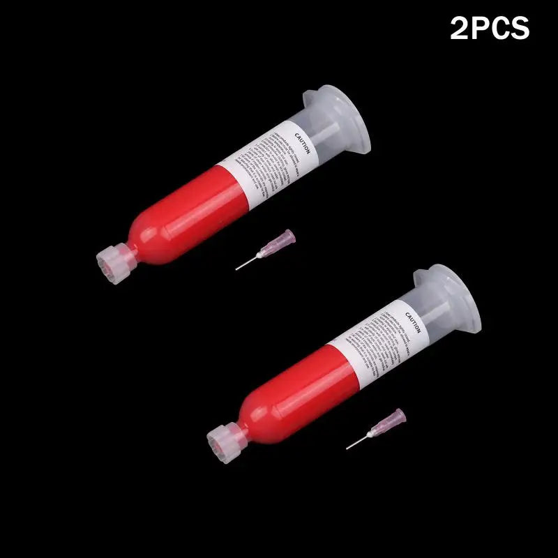 Useful Heat Resistance No Drawing SMT Patch Adhensive Stencil Repair Red Glue For BGA SMD SMT IC Oasis Select 2PCS