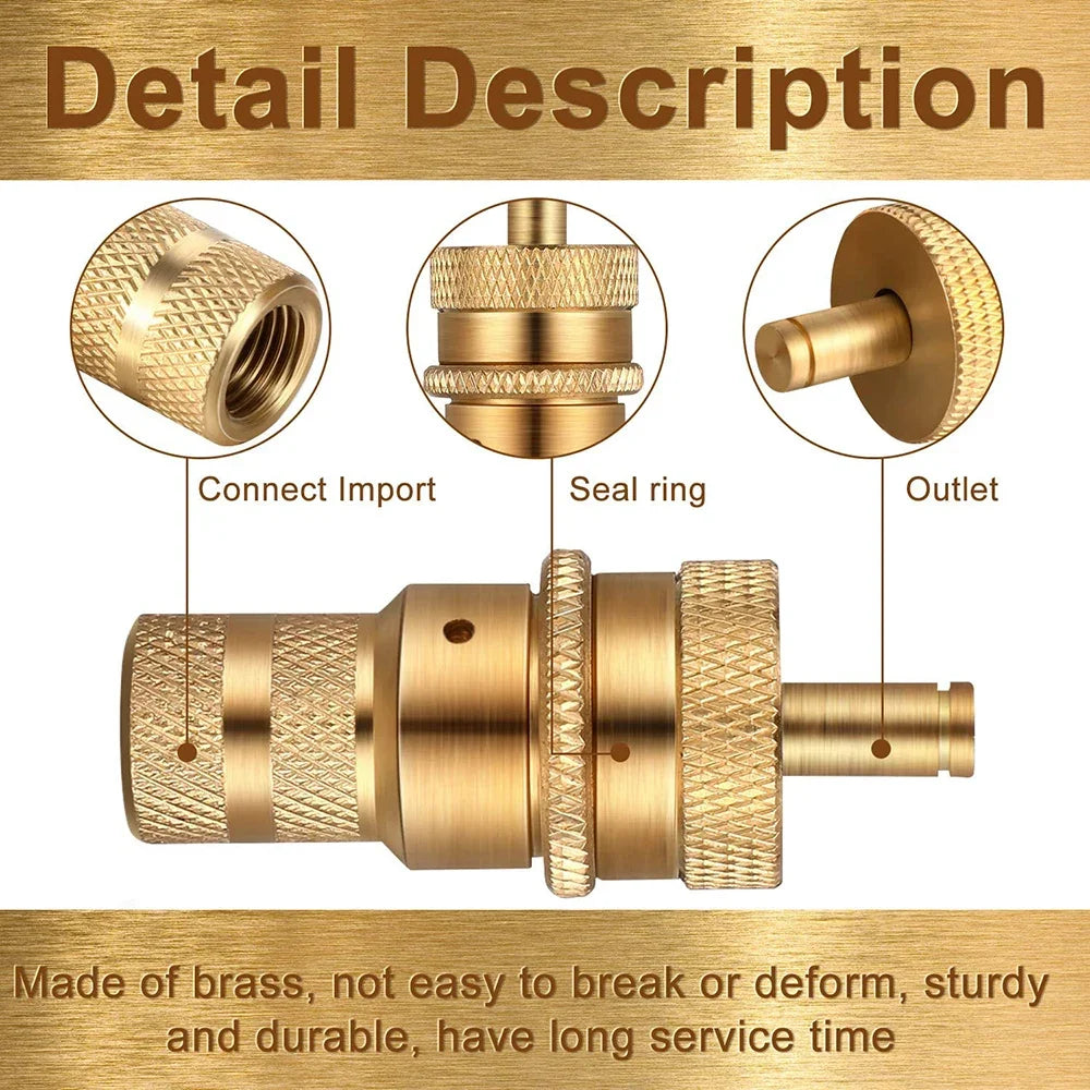 Universal Offroad Tire Deflators Automatic 6-30 PSI Brass Tyre Deflator Tire Pressure Relief Valve For Car Truck Motorcycle Jeep Oasis Select