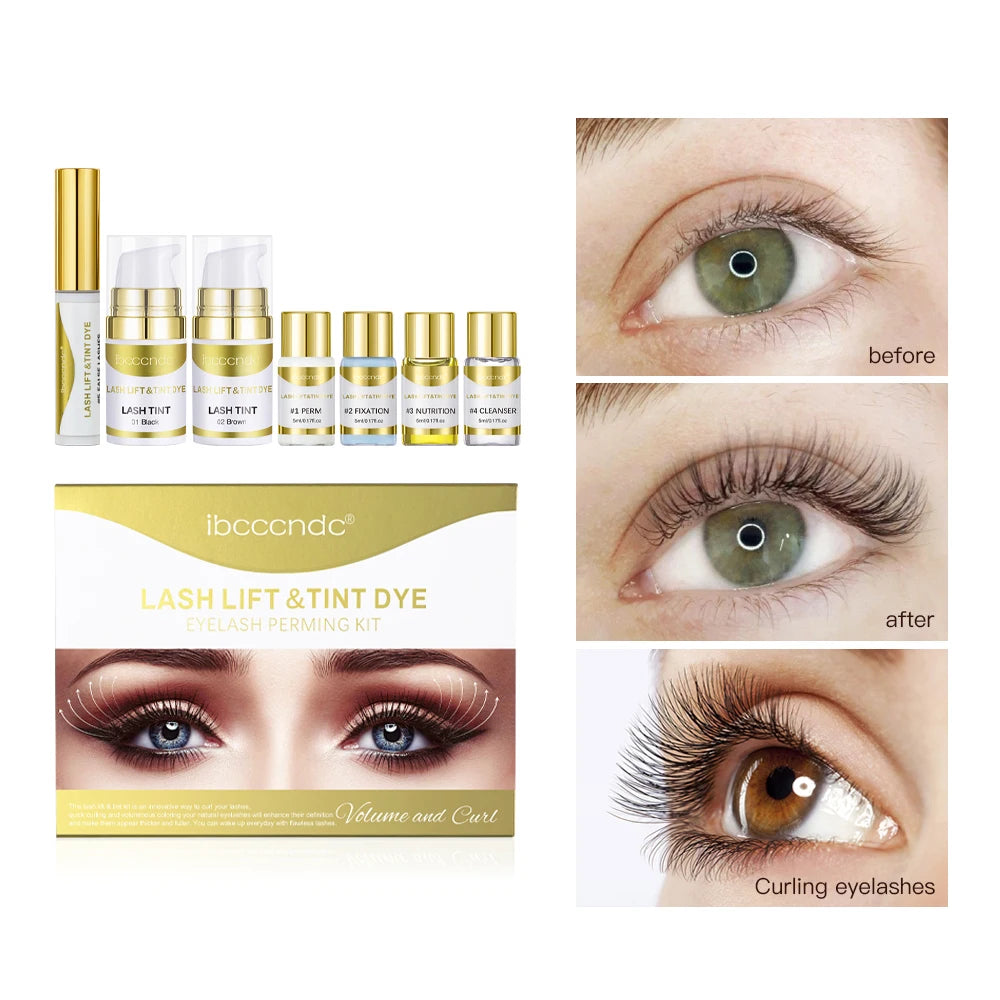 Brow Lamination & Lash Lift Tint Kit – Semi-Permanent Combo