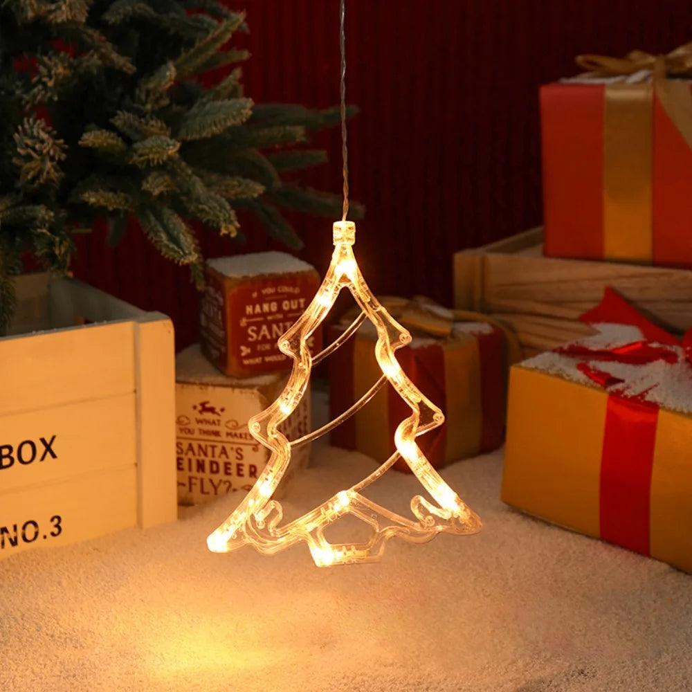 Christmas LED Snowflake Window Light | Suction Cup Xmas Decor