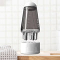 Scalp Applicator Hair Regrowth & Styling Solution Guide Comb Hexagon Head Oil Roller Ball Massage Comb Massage Relaxation Tools Oasis Select GRAY