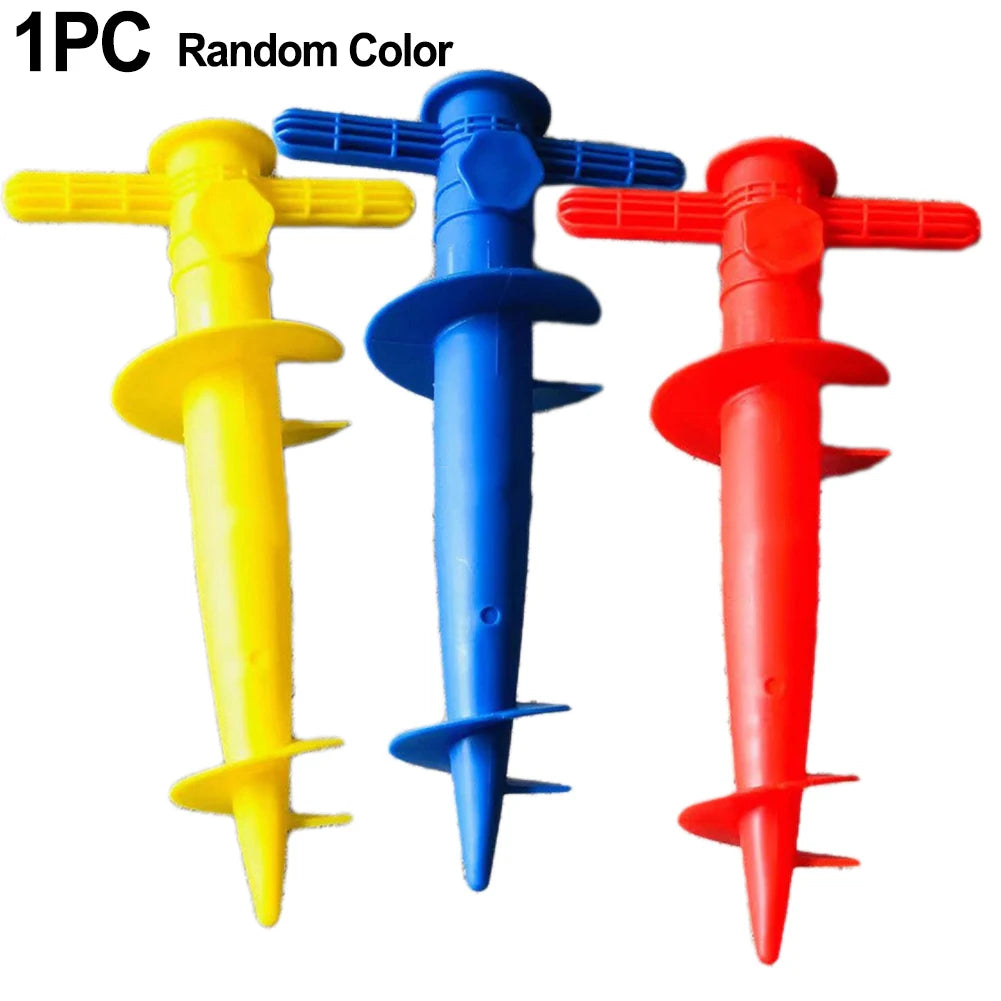 Adjustable Beach Umbrella Sand Anchor Spike & Base Holder