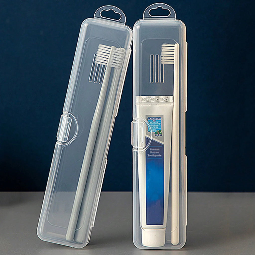 Travel and Business Portable Transparent Toothbrush Box Electric Toothbrush Breathable Long Term Flip Storage Box Oasis Select