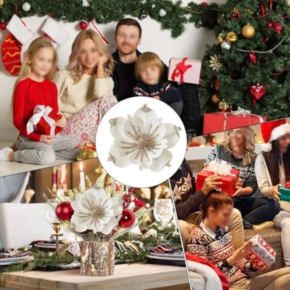 Festive Celebrations Christmas Magnolia Flowers Artificial Magnolia Flowers For Home Festive Ornament For Holiday Displays Oasis Select