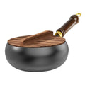 Hand Forged Iron Wok – Chinese Big Belly Uncoated Frying Pan Iron Wok Pan Oasis Select with lid
