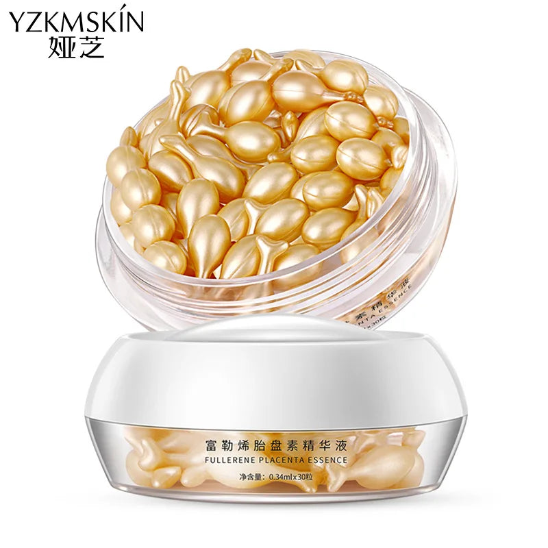 Fullerene Placenta Capsule Serum – Hyaluronic Acid & Vitamin E