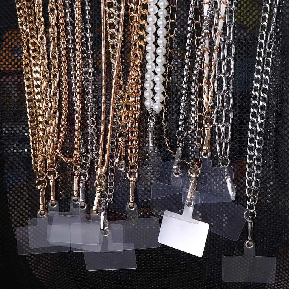 Long Phone Straps Anti-lost Lanyard Mobile Phone Accessories Crossbody Chain Metal for Women Phone Case Hanging Cord Oasis Select