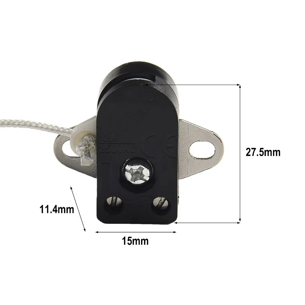 1/2pcs Pull Cord Switch Wall Light Switch With Cord Rotating Pull Cord Switch For Table Lamps Floor-Lamps Ceiling Lamp Switch Oasis Select
