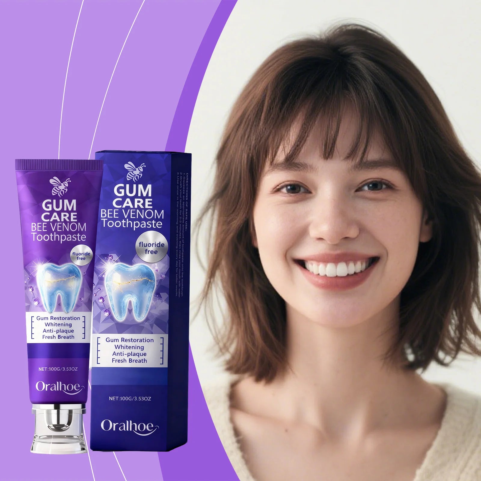 Propolis Toothpaste for Enamel Care Whitens Teeth Freshens Breath Protects Gums Strengthens Enamel Daily Oral Care Oasis Select