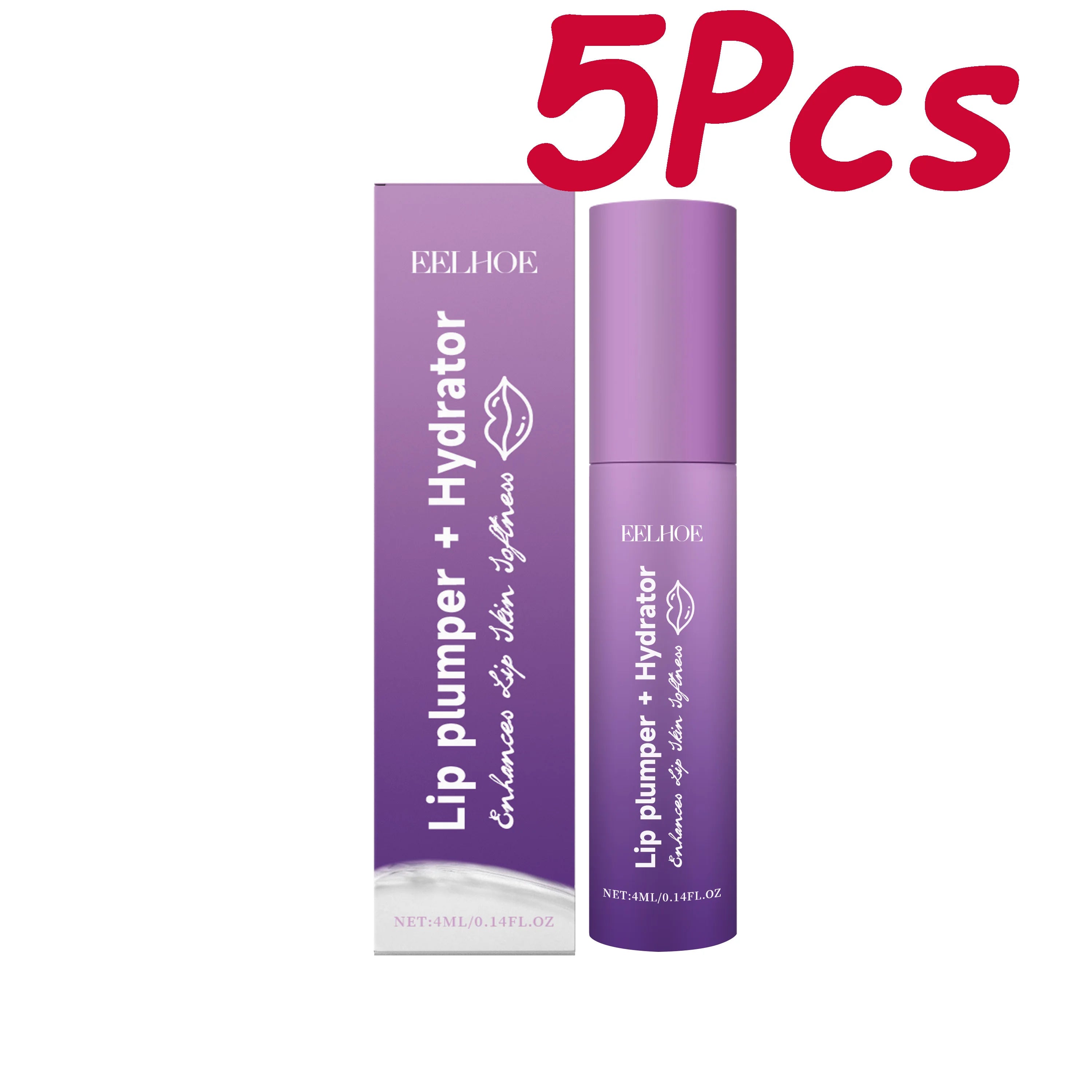 Eelhoe Lip Plumper Gloss Serum – Hydrating & Anti-Wrinkle Lip Plumper Gloss Oasis Select 20ml Boxed