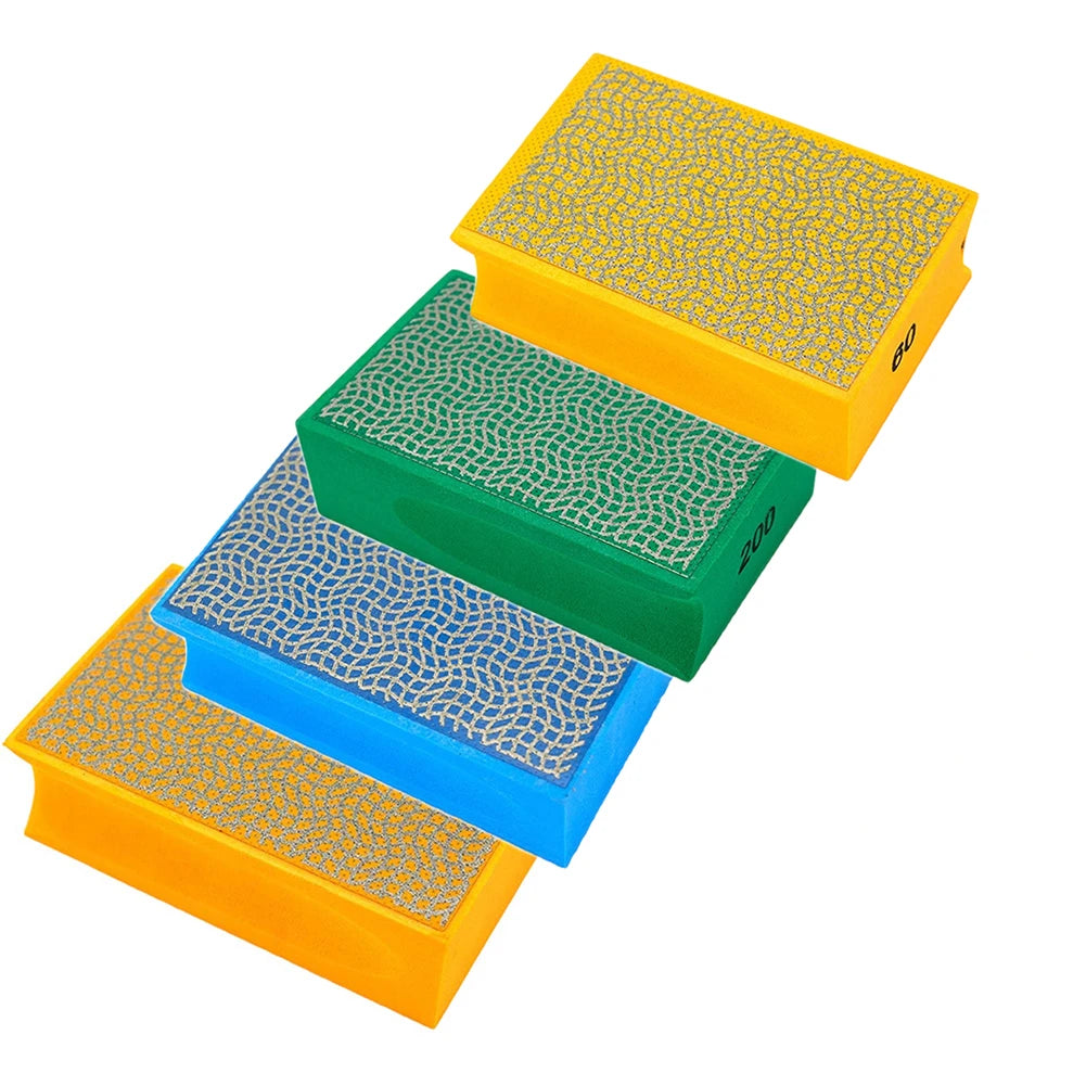Hand Sanding Block Set 4 Grits – Wood, Glass, Tile & Metal Abrasive Sanding Block Oasis Select
