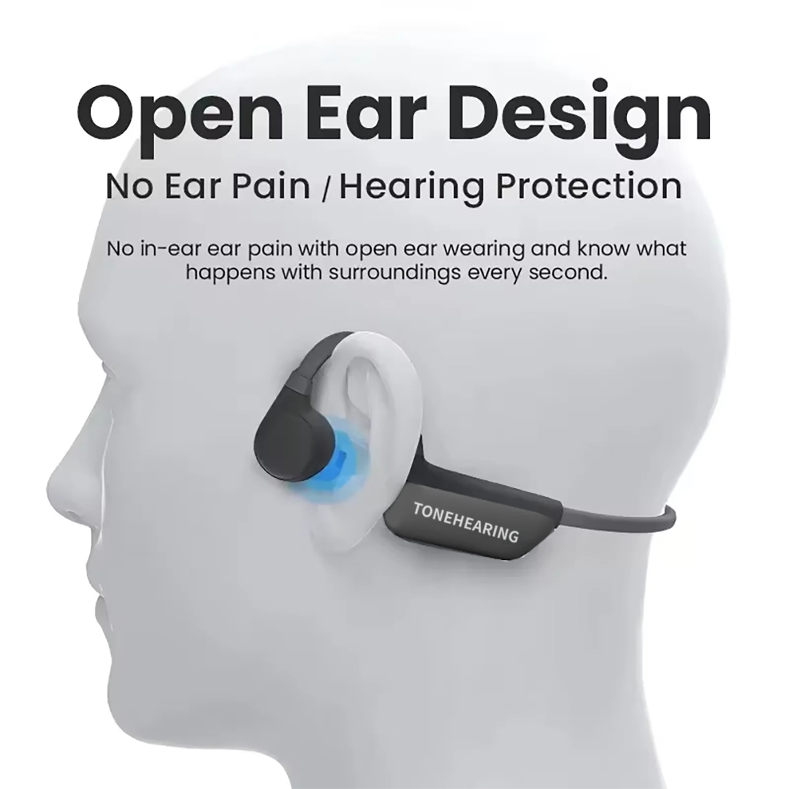 IPX6 Bone Conduction Bluetooth 5.3 Headphones – Sports & Hearing Bone Conduction Headphones Oasis Select