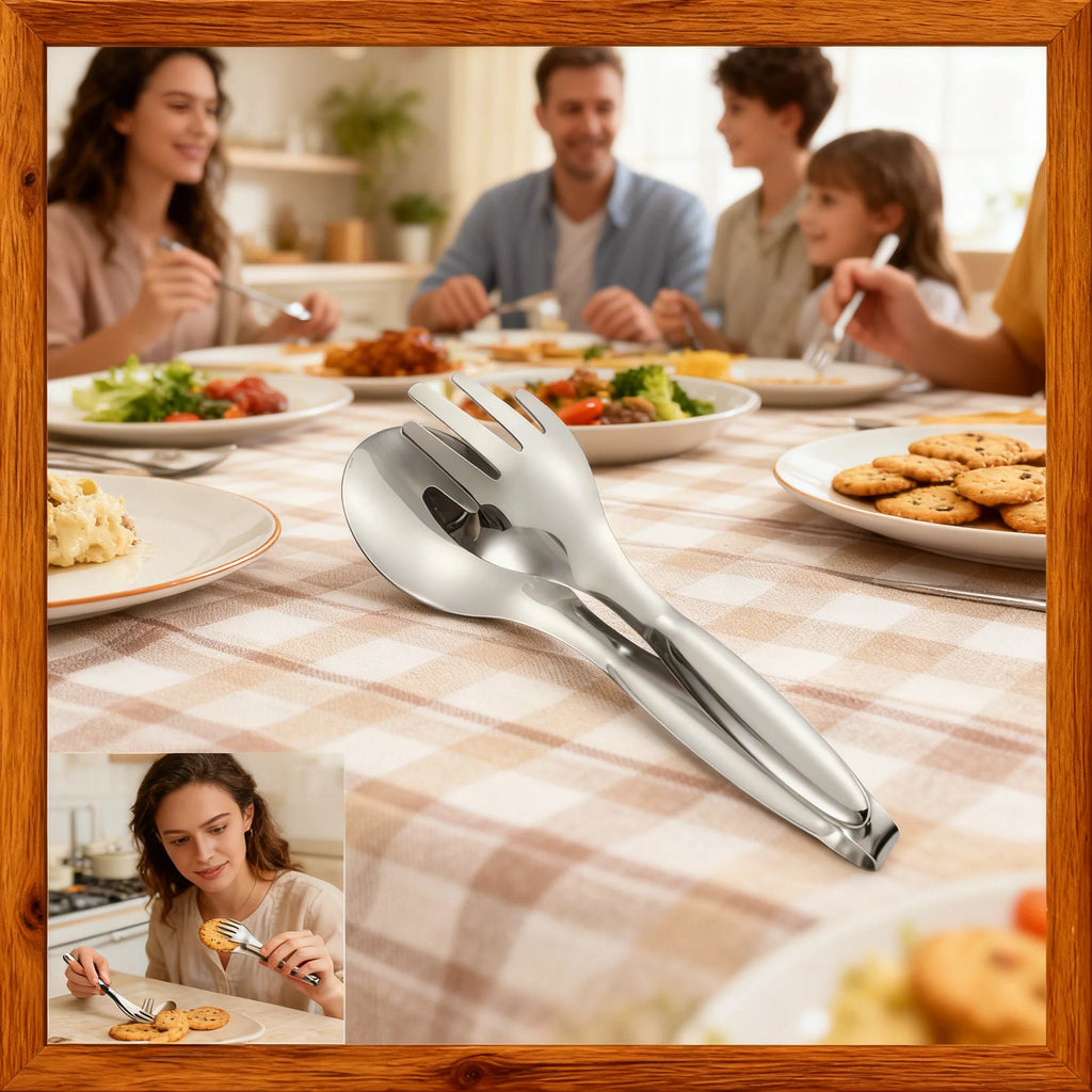 Stainless Steel Non-Slip Food Tongs – BBQ, Cooking & Serving